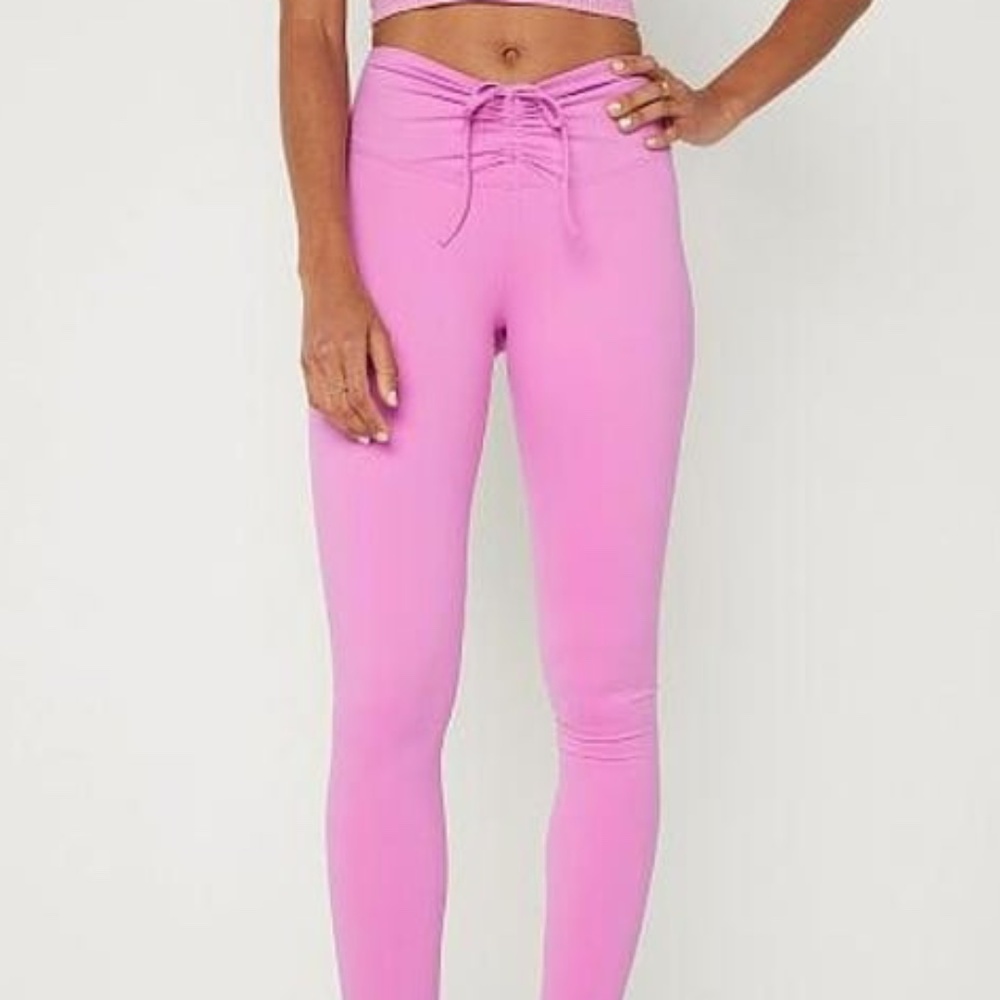 Pink active, Victoria Secret pink adjustable waist ruched leggings
